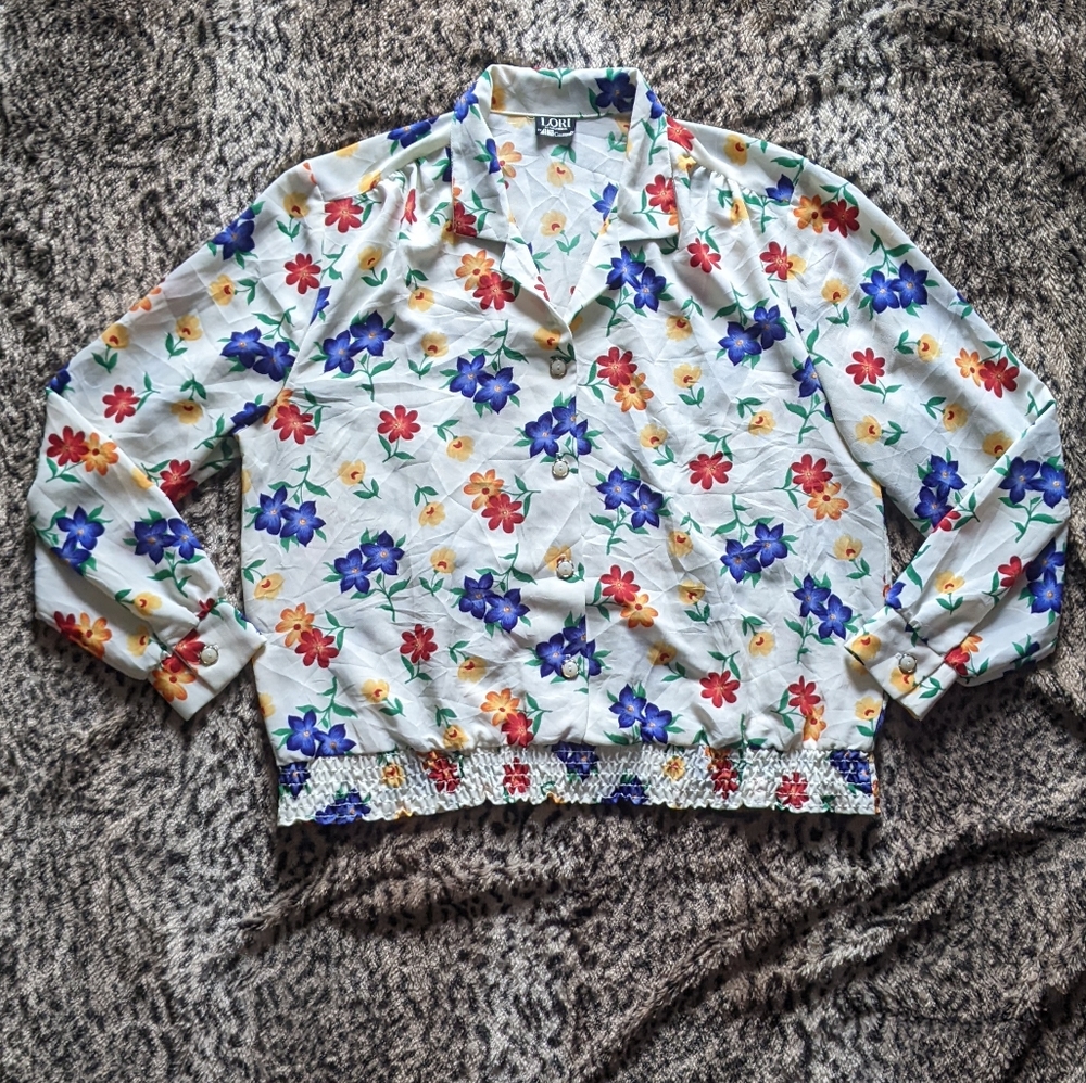 Vintage Floral Blouse